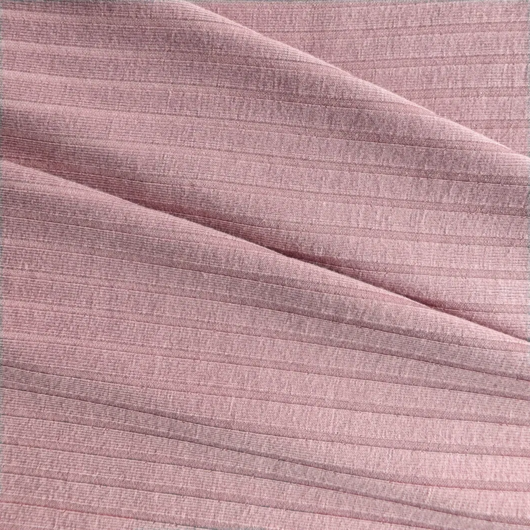 Rayon Spandex 8X4 Rib Solid 210GSM for Garment Fabric